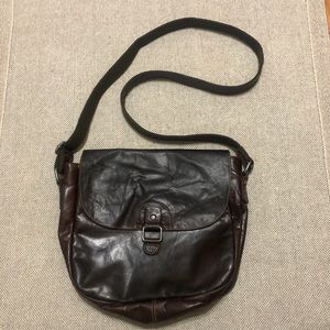 Jack George’s crossbody leather saddle bag